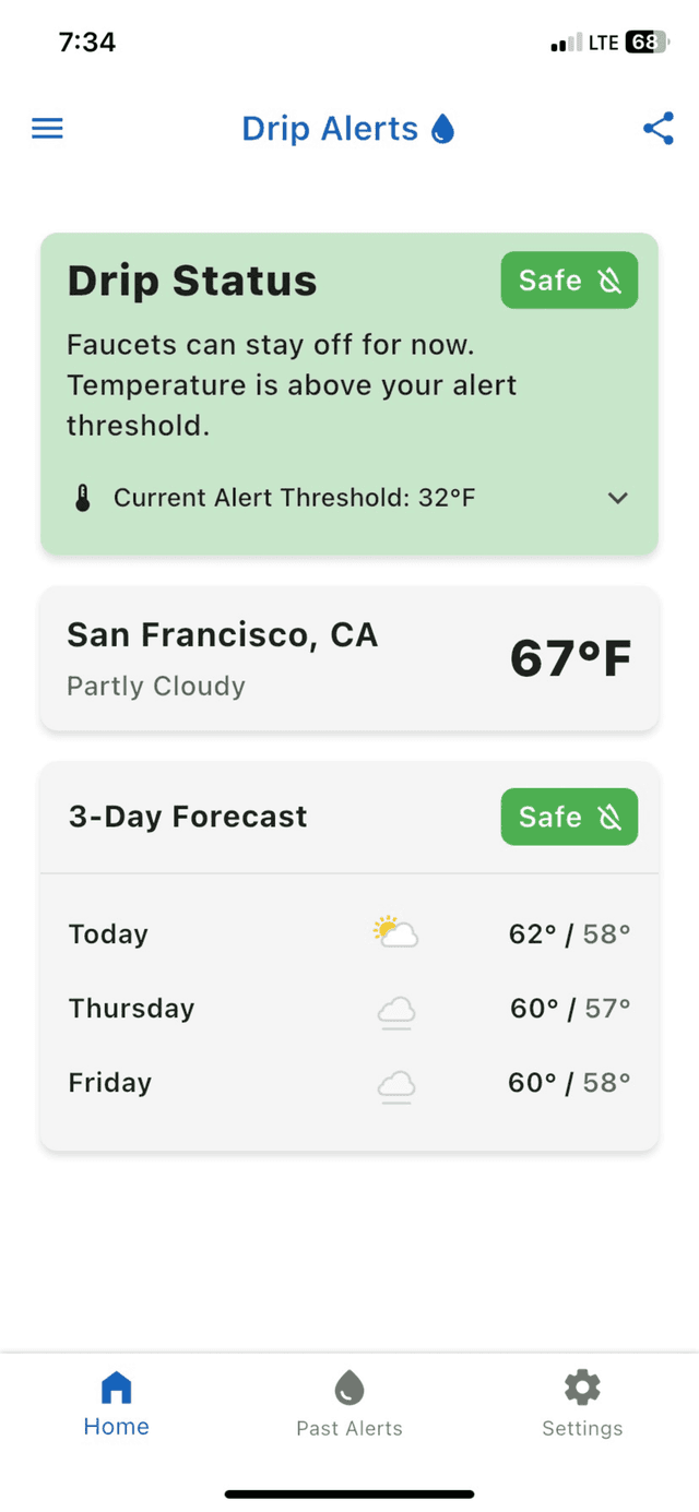 DripAlerts App Screenshot